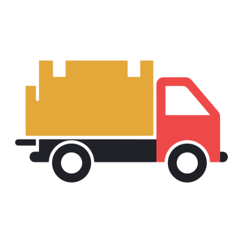 A truck with a box on the back png