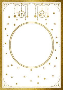 A gold star frame with a Transparent Background png