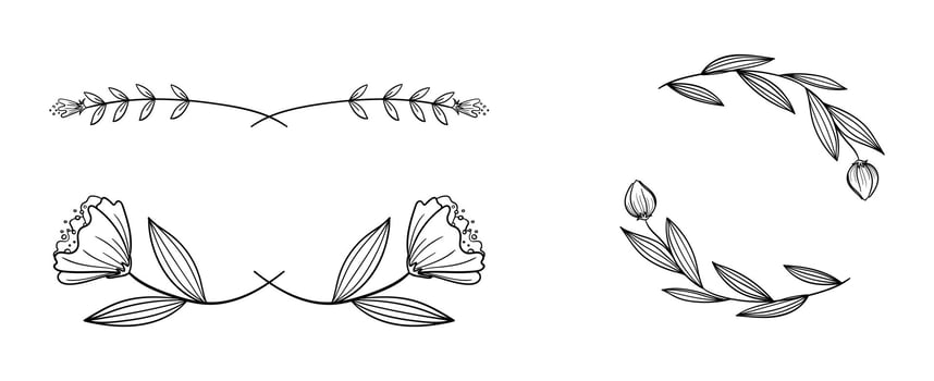 wreaths for the page decoration vector