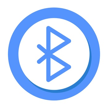 Bluetooth sign icon in modern design vector