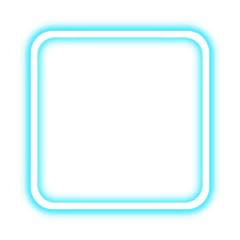Neon Blue Square png