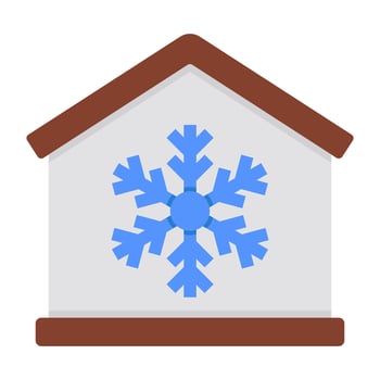 A trendy design icon of home air conditioner vector