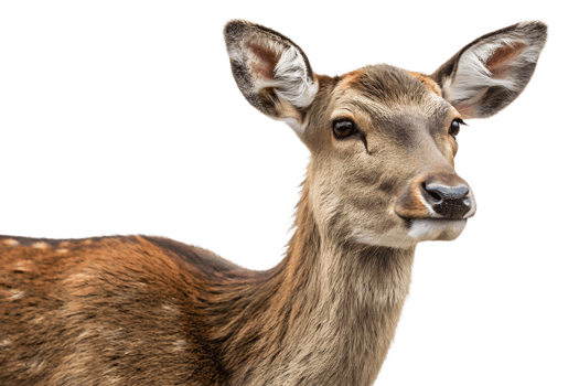 Alert young deer standing gracefully png
