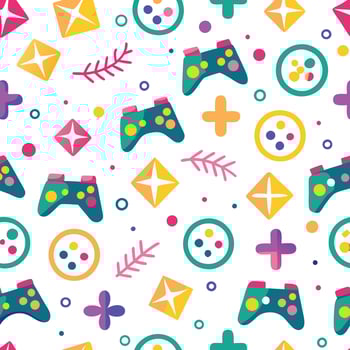 game controller seamless pattern vector