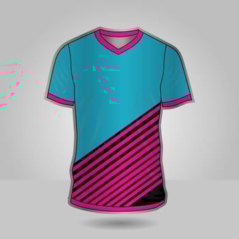 jersey sport shirt template design for soccer Sport, basket ball, running uniform in front view vector