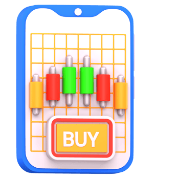 3d illustration mobile stock market png