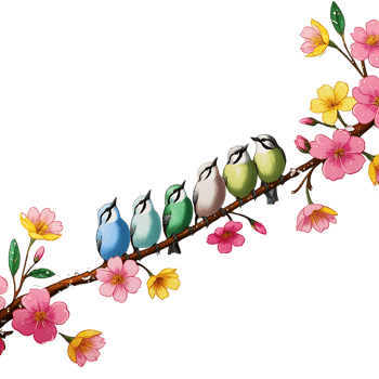 bird on a branch clipart transparent background png