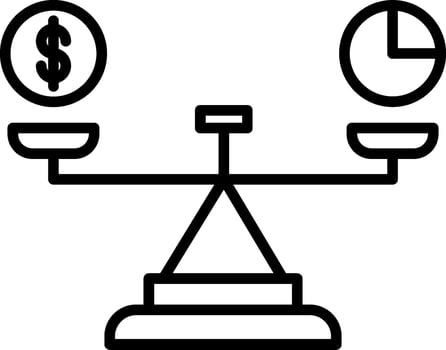 Balance Icon Design Symbol vector