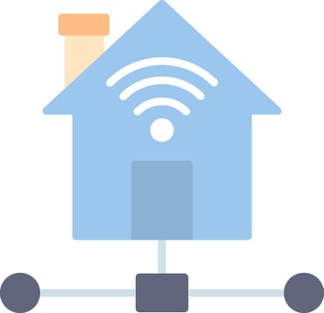 Smart Home Icon Design Symbol vector