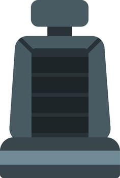 Car Seat Icon Design Symbol vector