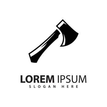 Axe Logo, Wood Cutting Tool, Lumberjack vector