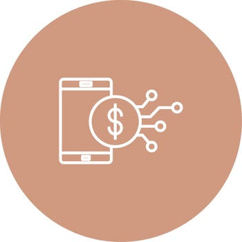 Digital Economy Icon Design Symbol vector
