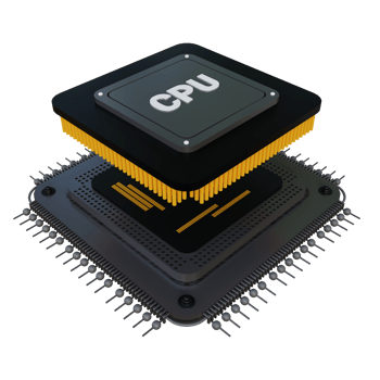 CPU3D Icon Illustration for Web,App, etc png