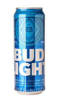 Bud Light beer in a can png