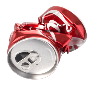 Crumpled Coca Cola can. png
