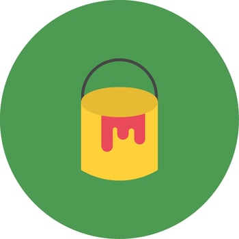 Paint Bucket Icon Design Symbol vector