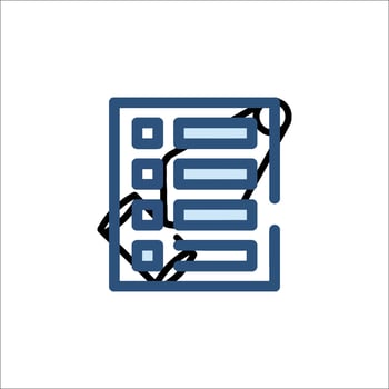 A checklist icon on a white background vector