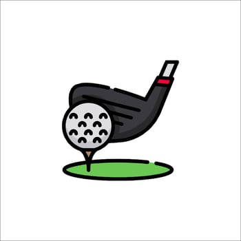 Golf icon illustration vector
