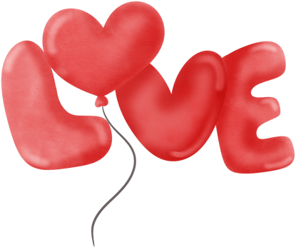 love valentine font design png