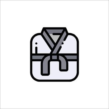 Karate uniform icon illustration vector