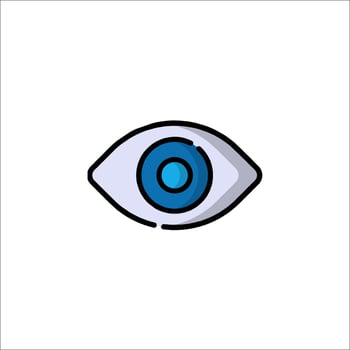 An eye icon on a white background vector