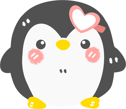 cute penguin illustration png