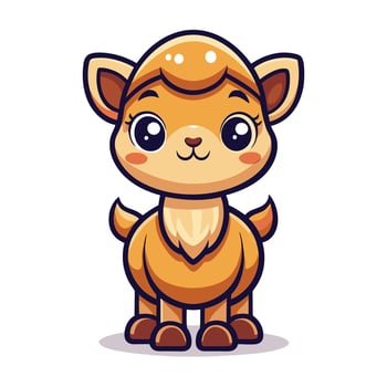 cute little goatillustration vector