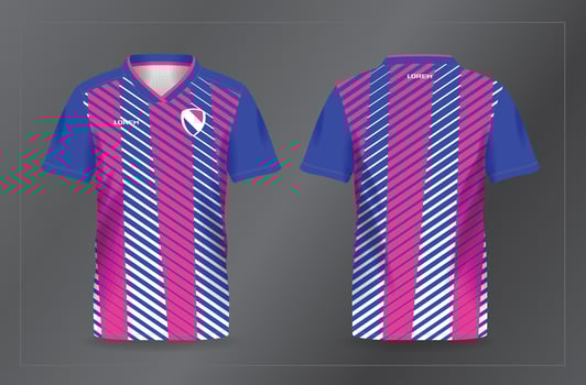 blue and pink abstract lines background pattern for sport jersey football and soccer shirt template vector
