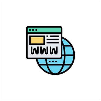 Web site icon illustration vector