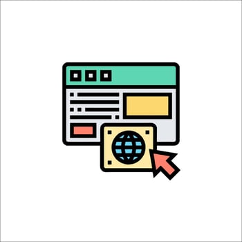 Web page icon illustration vector