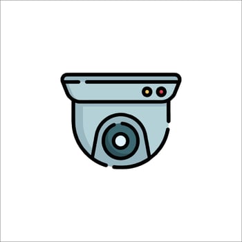 A security camera icon on a white background vector