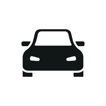 Car icon delivers a bold and recognizable design, ideal for representing driving, car sales, or automotive repairs vector
