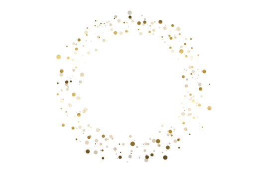 Gold circle frame bokeh Gold circle frame bokeh png