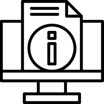 Information Line Icon vector