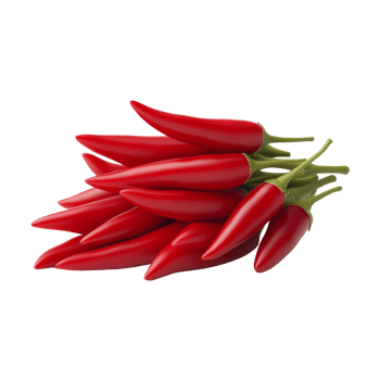 Fresh red hot chili peppers bunch nature food icon png
