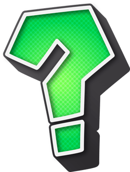 3D Super Comic Cartoon Alphabet, Question mark png