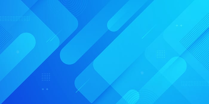 Abstract blue simple background with geometric shapes. Blue dynamic background with trendy shapes overlap pattern design. vector
