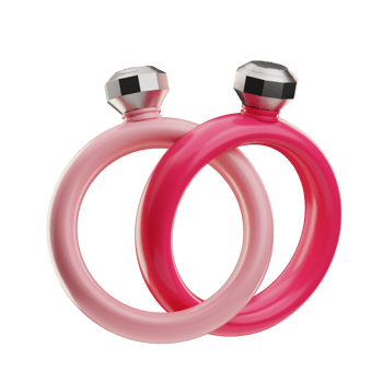 Couple Ring Valentine ivent illustration 3d png