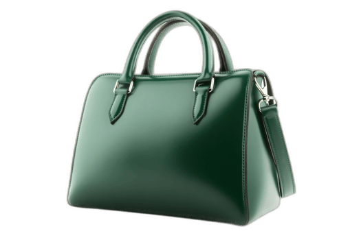 Elegant Green Leather Handbag Women s Fashion Accessory Stylish Purse png