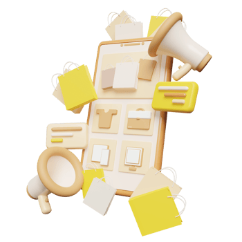 3d illustration online shopping png