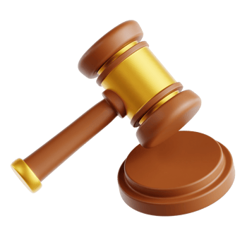 Gavel 3D Illustration png