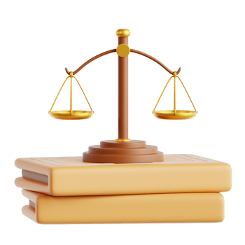 Justice Book 3D Illustration png