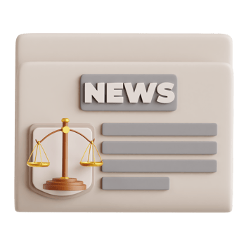 Law News 3D Illustration png