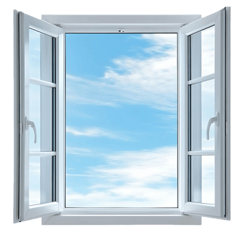 Open Window View of Blue Sky png