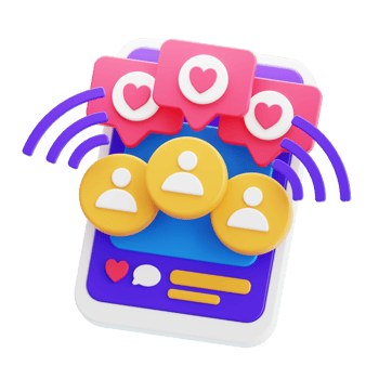 Influencer 3D Illustration png