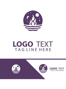 Flicker And Flame Compfire Logo vector