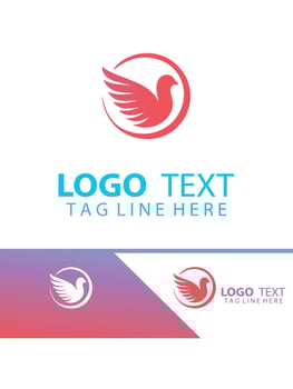 Heavenly Feather Dove logo vector