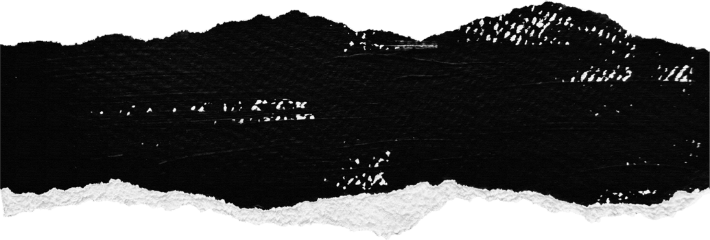 Black and White Painted Ripped Paper Piece png