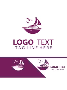 Emerald Wave Yatch Logo Design vector