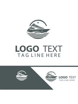 Sea Voyager Yatch Logo Design vector